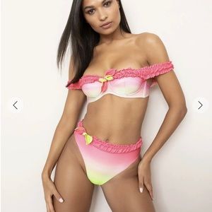 New Agent Provocateur Nemi Bikini Top and Bottom Set Size 4